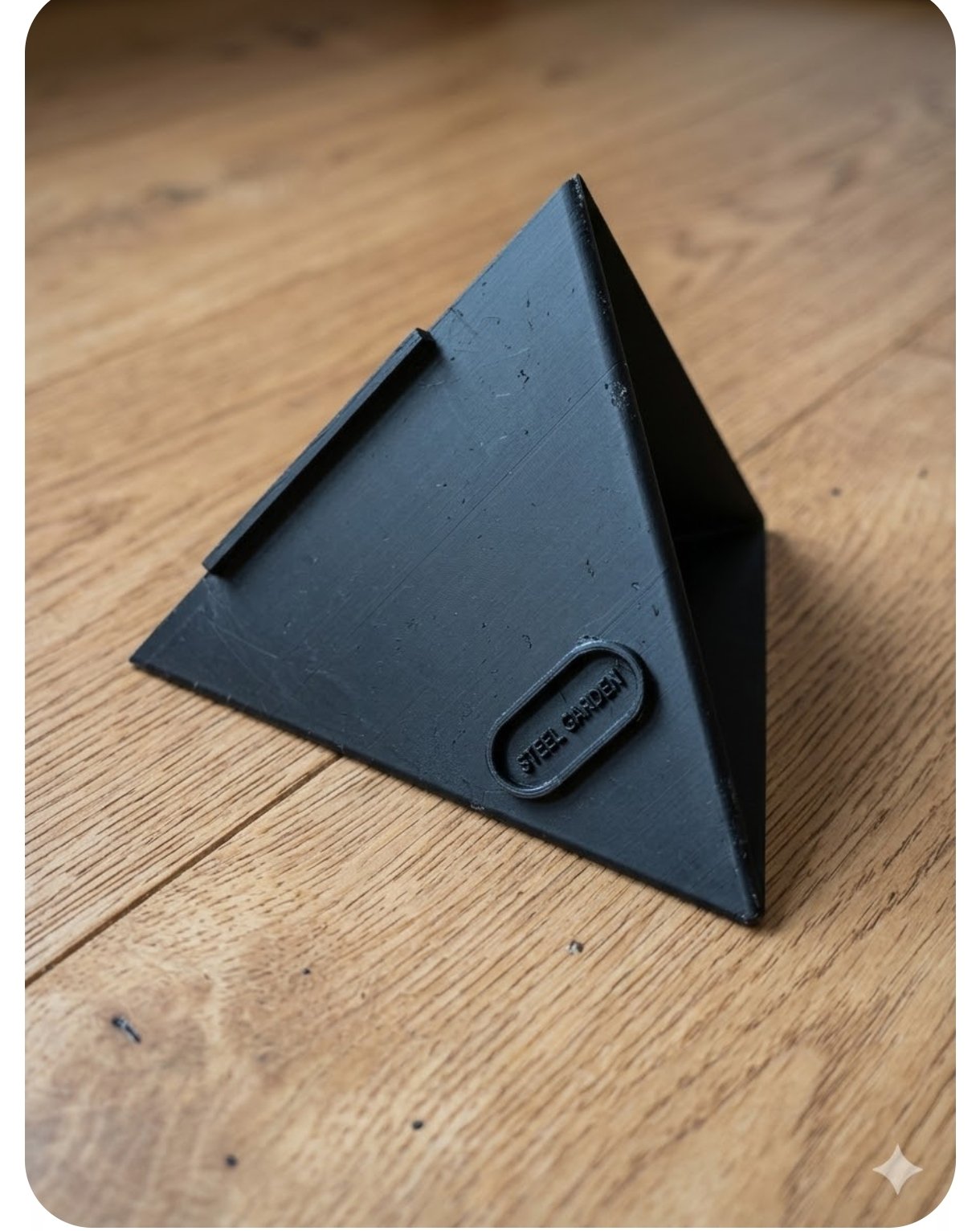 Diseño de macetero minimalista geométrico impreso en 3D negro mate - 3Dacad