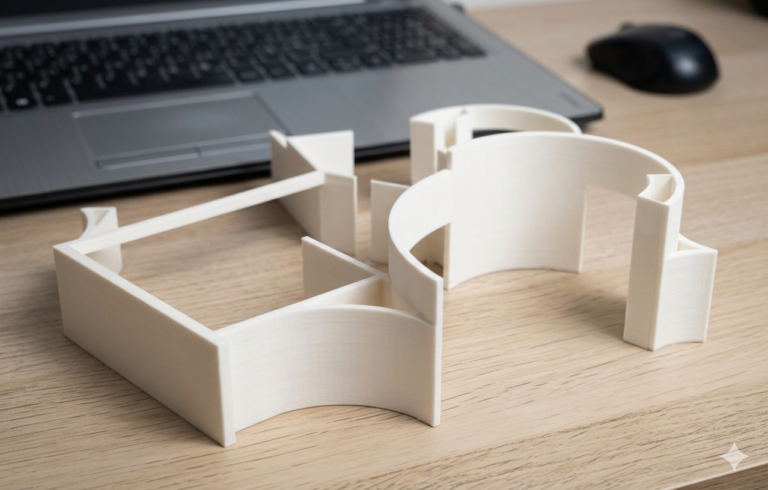 Maqueta arquitectónica de un edificio impresa en 3D