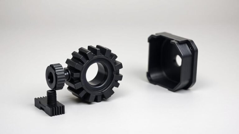 Engranaje y carcasa tecnica impresos en 3D como repuesto industrial