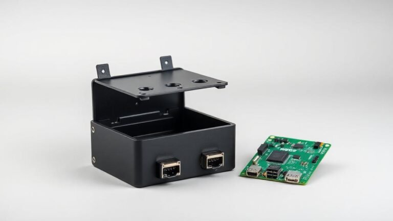 Carcasa con tapa y pasacables para PCB electronica